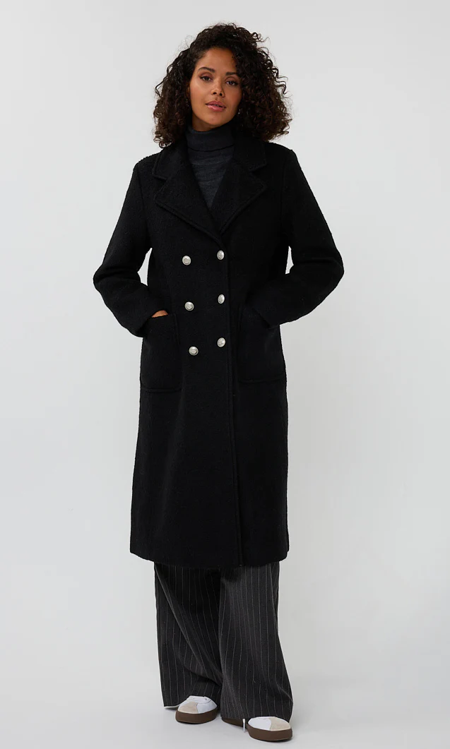 Double Breasted Boucle Jacket - Image 3