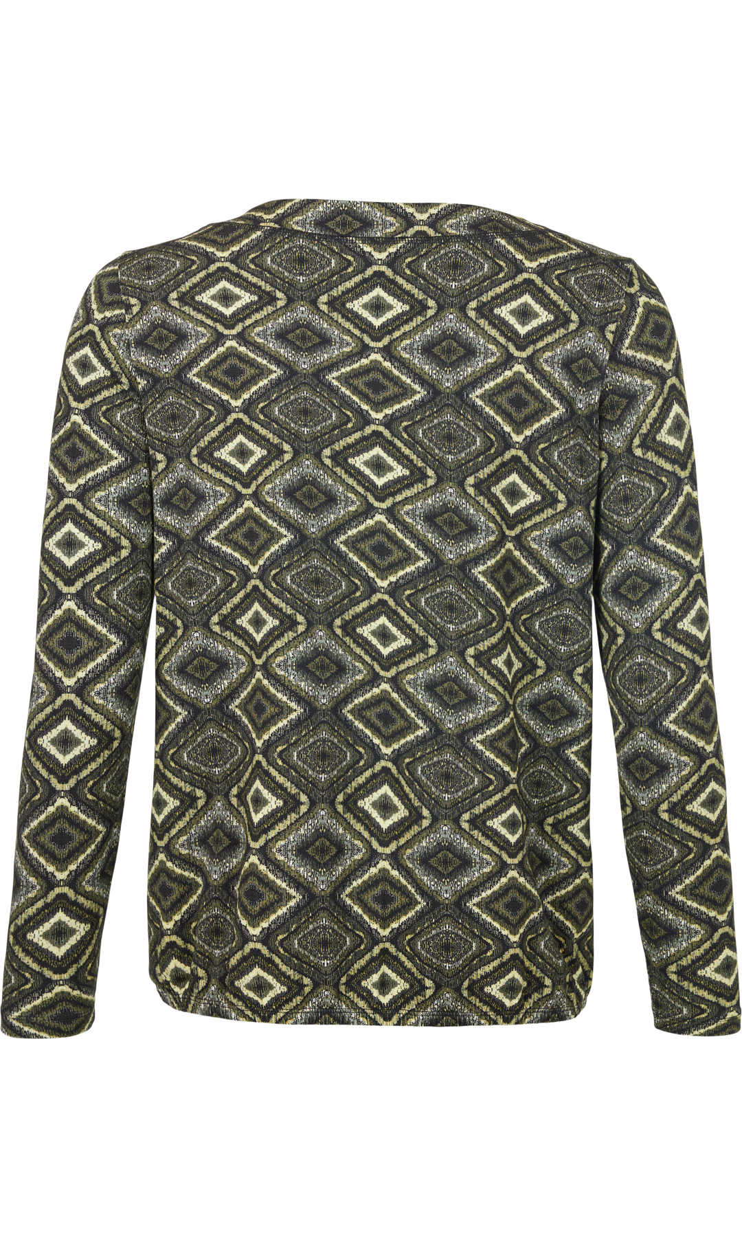 Geo Print Elasticized Hem Top - Image 3