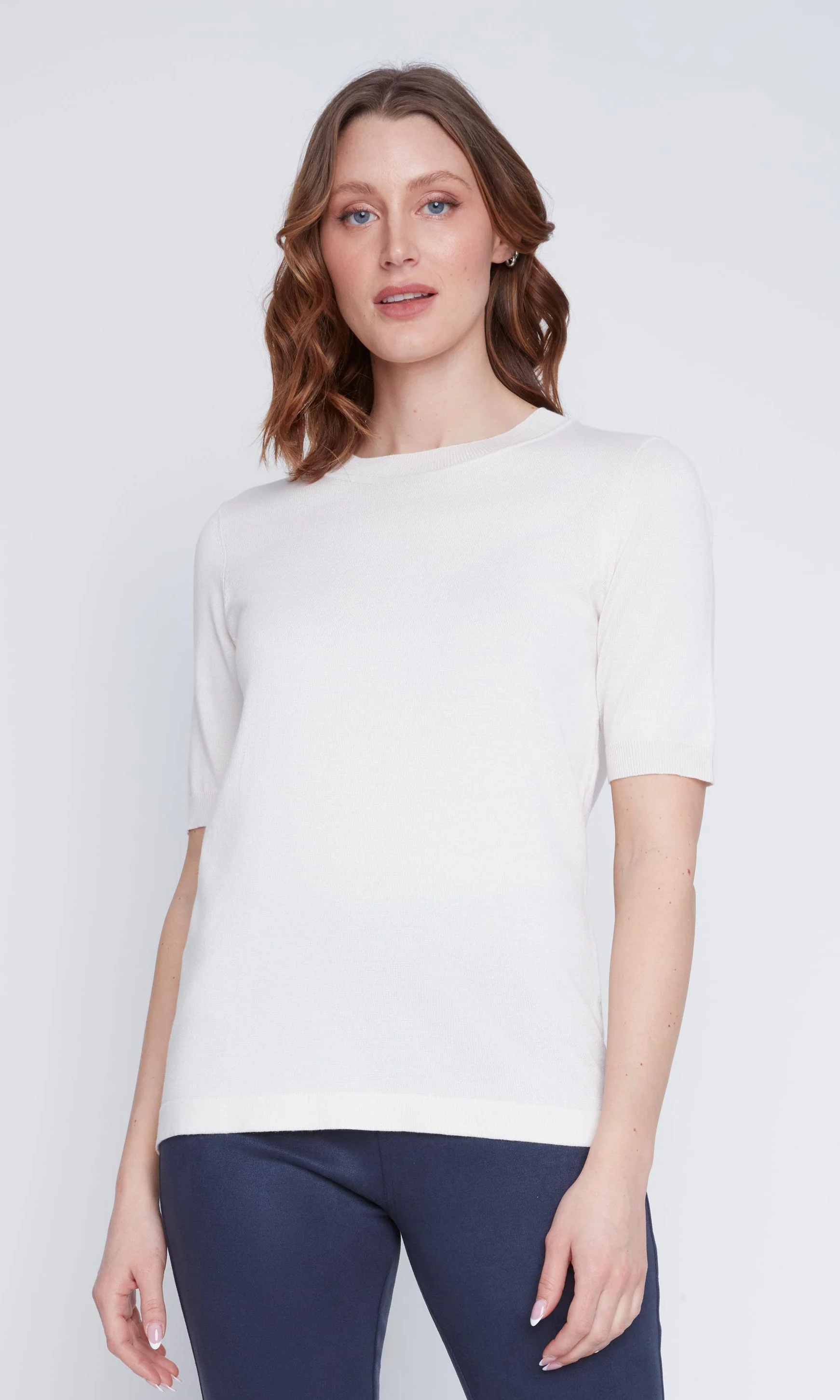 Fine-Gauge Knit Tee - Image 4