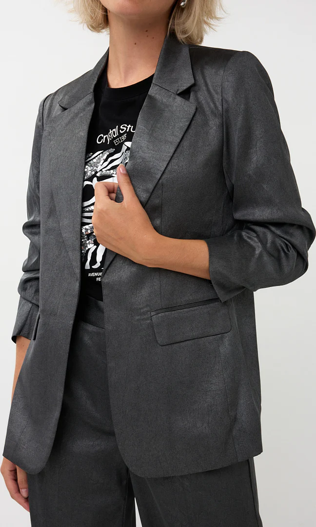 Metallic Finish Blazer - Image 3