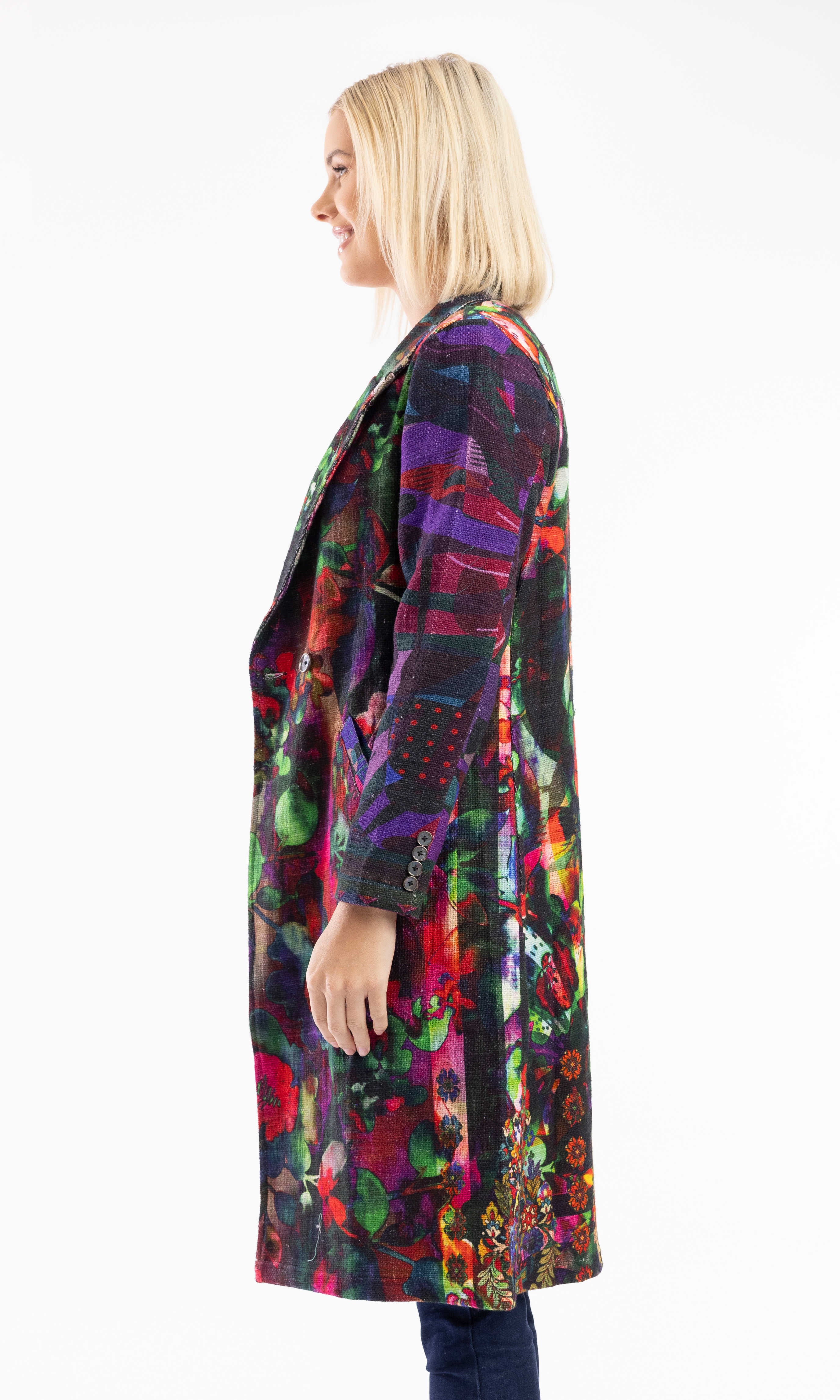 Digital Print Long Coat - Image 3